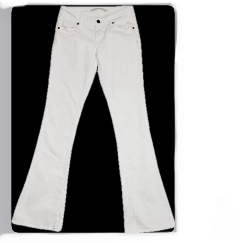 Vince White Tall Skinny Flare Leg Jeans Sz 24 x 36”Inseam - Picture 11 of 13